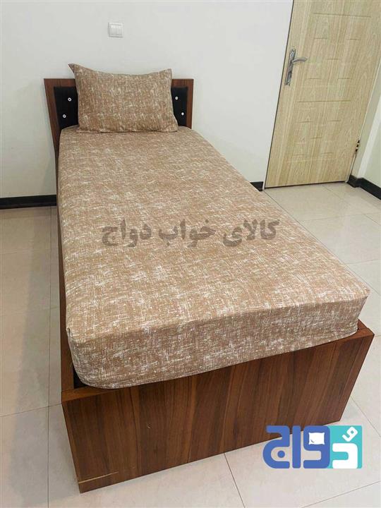روتختی کشدار تخت عرض ۹۰ مدل پتینه (نسکافه ای) کد ۱۴۰۲۰۴۱۷۱